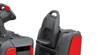 Einstellbare Rückenlehne des P40 - P60 C von Linde Material Handling Die Rückenlehne des P40 - P60 C von Linde Material Handling kann individuell eingestellt werden.