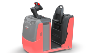 Gewichtsabhängig gefederter Fahrerstand des Elektroschleppers P40 - P60 C von Linde Material Handling Der gewichtsabhängig gefederte Fahrerstand des P40 - P60 C von Linde Material Handling schützt den Fahrer vor Vibrationen und Erschütterungen.