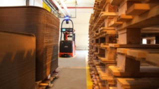 Automatisierter Stapler von Linde Automatisierter Stapler von Linde