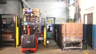 Automatisierter Stapler von Linde Automatisierter Stapler von Linde