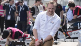 Tim Hannig, Vorsitzender der Formula Student Germany am Hockenheimring Tim Hannig, Vorsitzender der Formula Student Germany am Hockenheimring