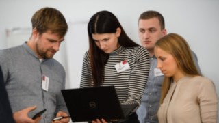 Bei der Linde Think Box konnten Studenten mit ihren Ideen überzeugen. Teilnehmer bei der Linde Think Box