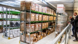 SES Lagerhalle mit neuer Regalanlage