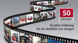 Jahresmotto 50 Jahre Richter Fördertechnik
