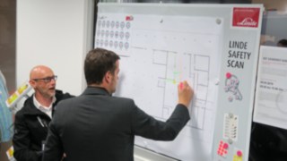 Workshop Station &#34;Safety Scan&#34; am Safety and Energy Day 2019 bei Richter Fördertechnik